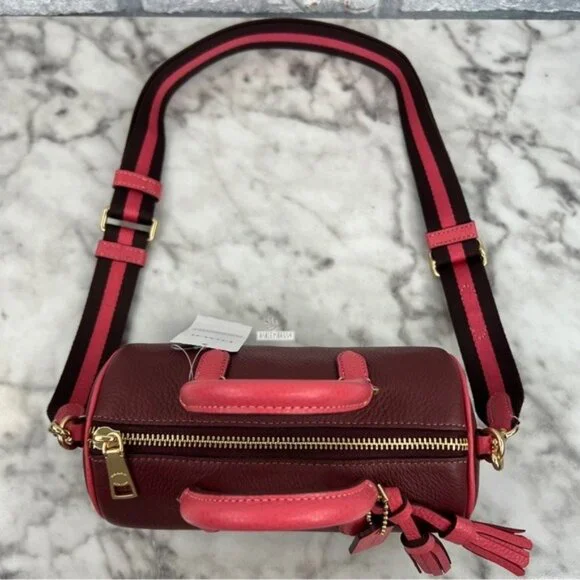 Coach Lacey Crossbody In Gold Wine Multi - Picture 5 of 12